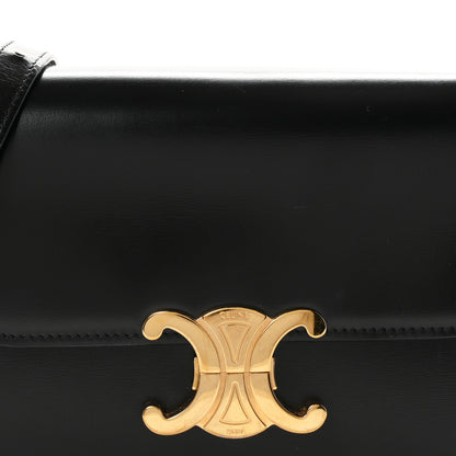 Celine Shiny Calfskin Teen Triomphe Black 8 of 10