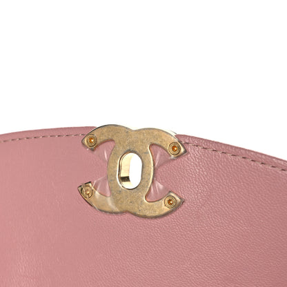 Chanel Lambskin Quilted Curved Flap Pink 11 of 11
