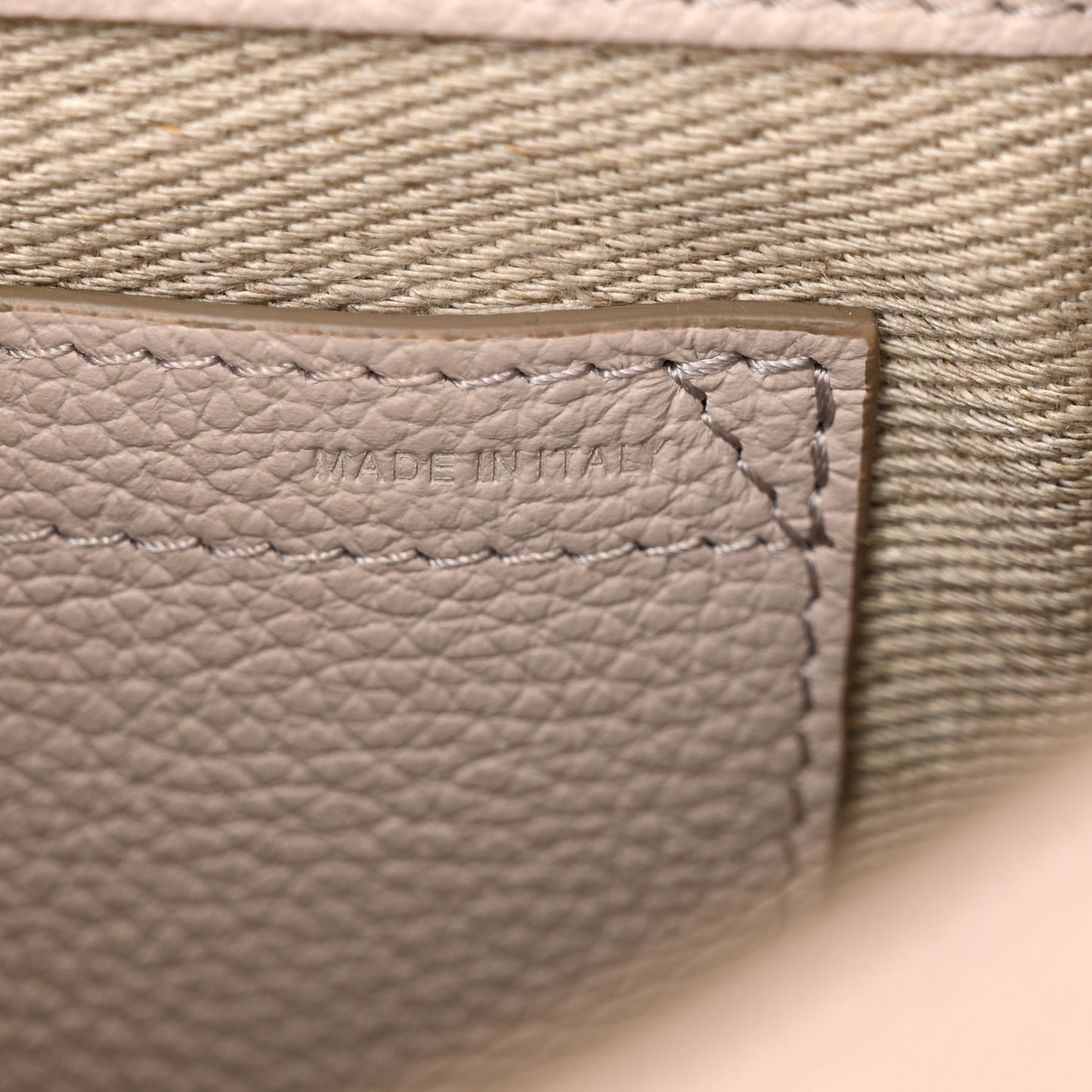 Grained Calfskin Small Marcie Saddle Bag Cement Pink