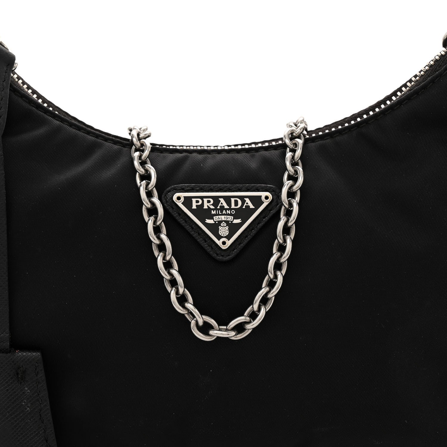 Prada Nylon Re-Edition 2005 Shoulder Bag Black 7 of 14