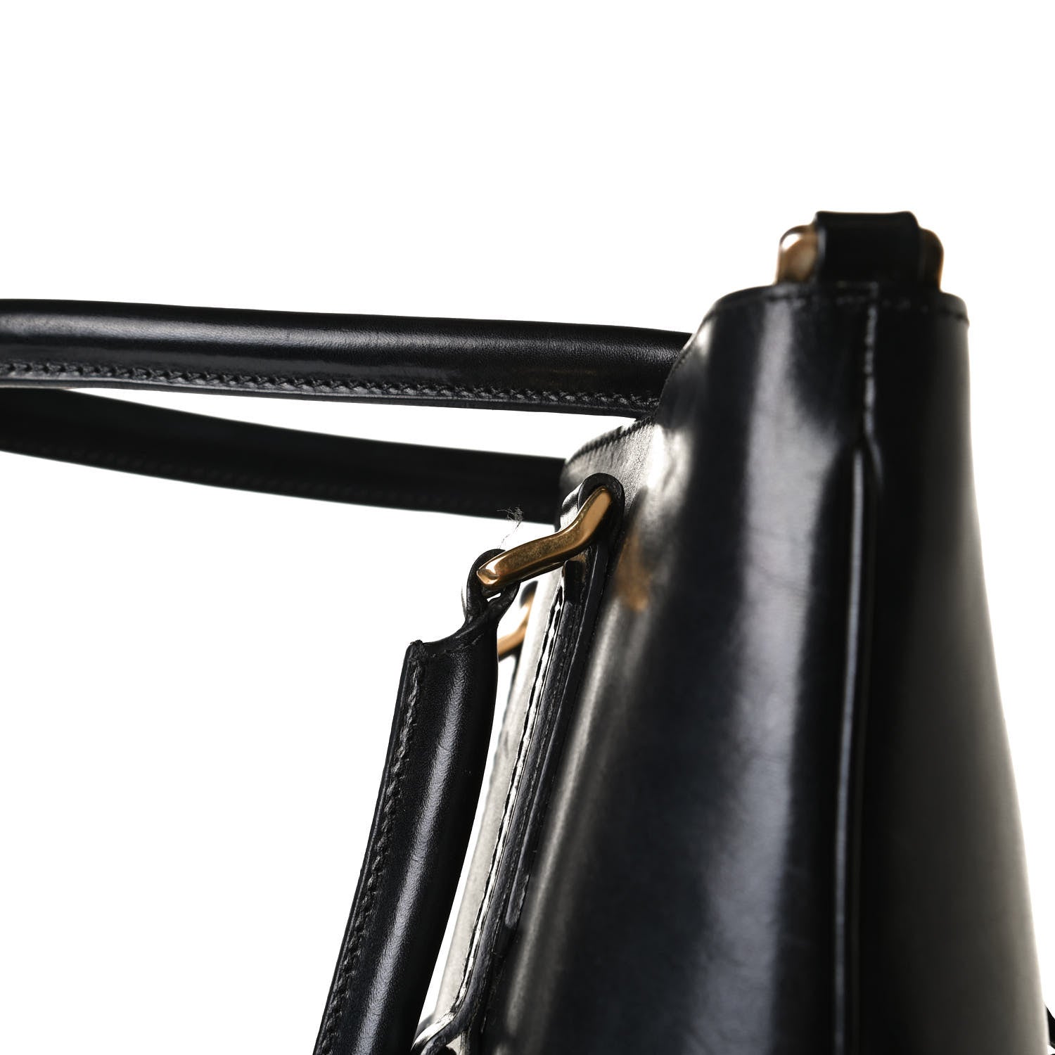 Burberry House Check Bridle Calfskin Tote Black 16 of 24