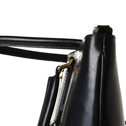 Burberry House Check Bridle Calfskin Tote Black 16 of 24