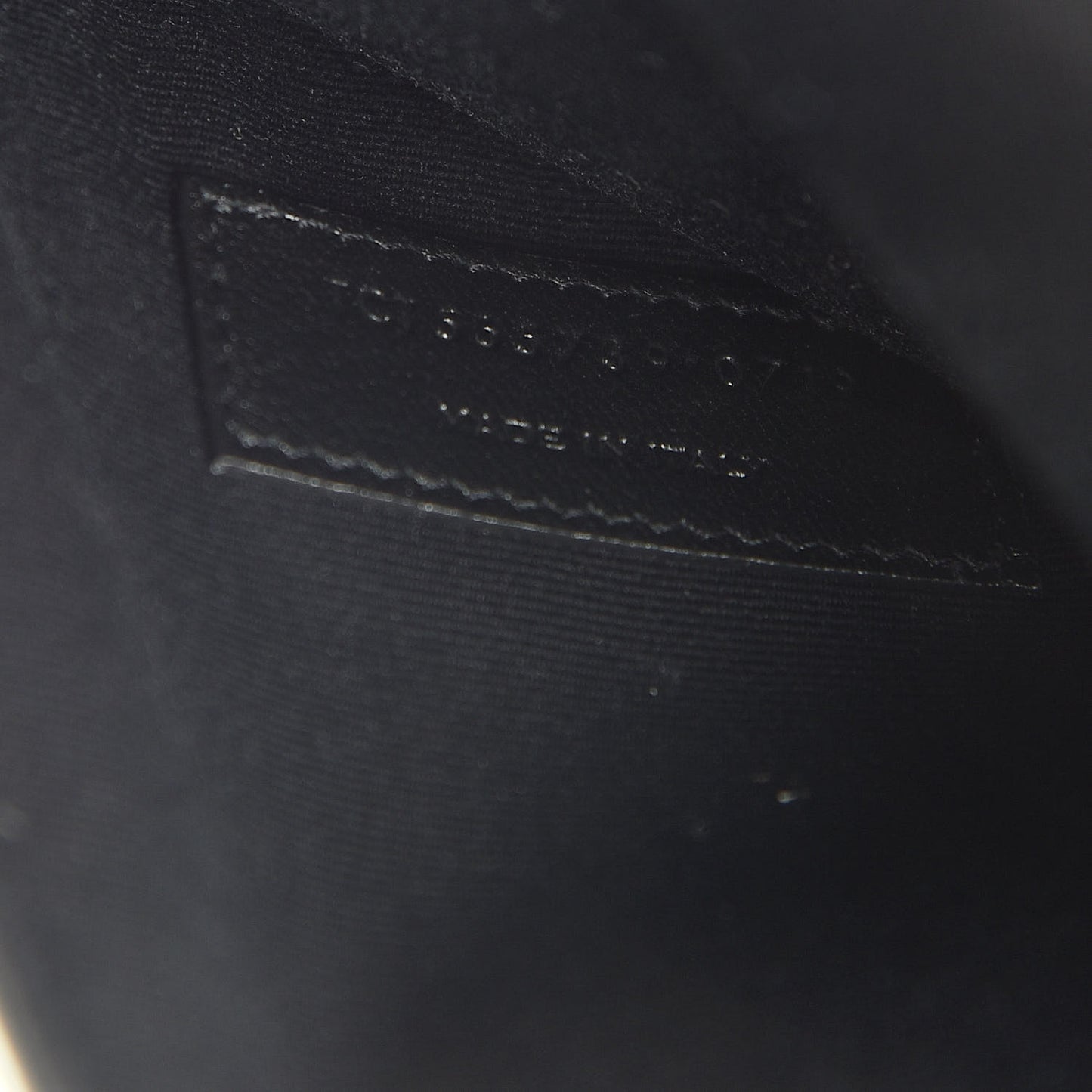 Smooth Shiny Calfskin Monogram Uptown Pouch Black