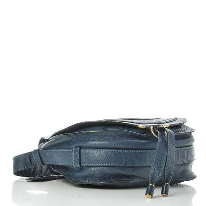 Chloe Calfskin Medium Marcie Round Crossbody Bag Navy 4 of 15