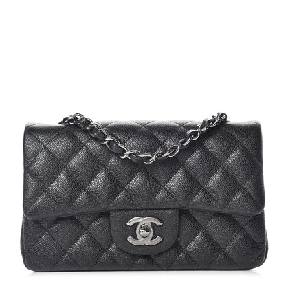 Chanel Iridescent Caviar Quilted Mini Rectangular Flap Black 1 of 9