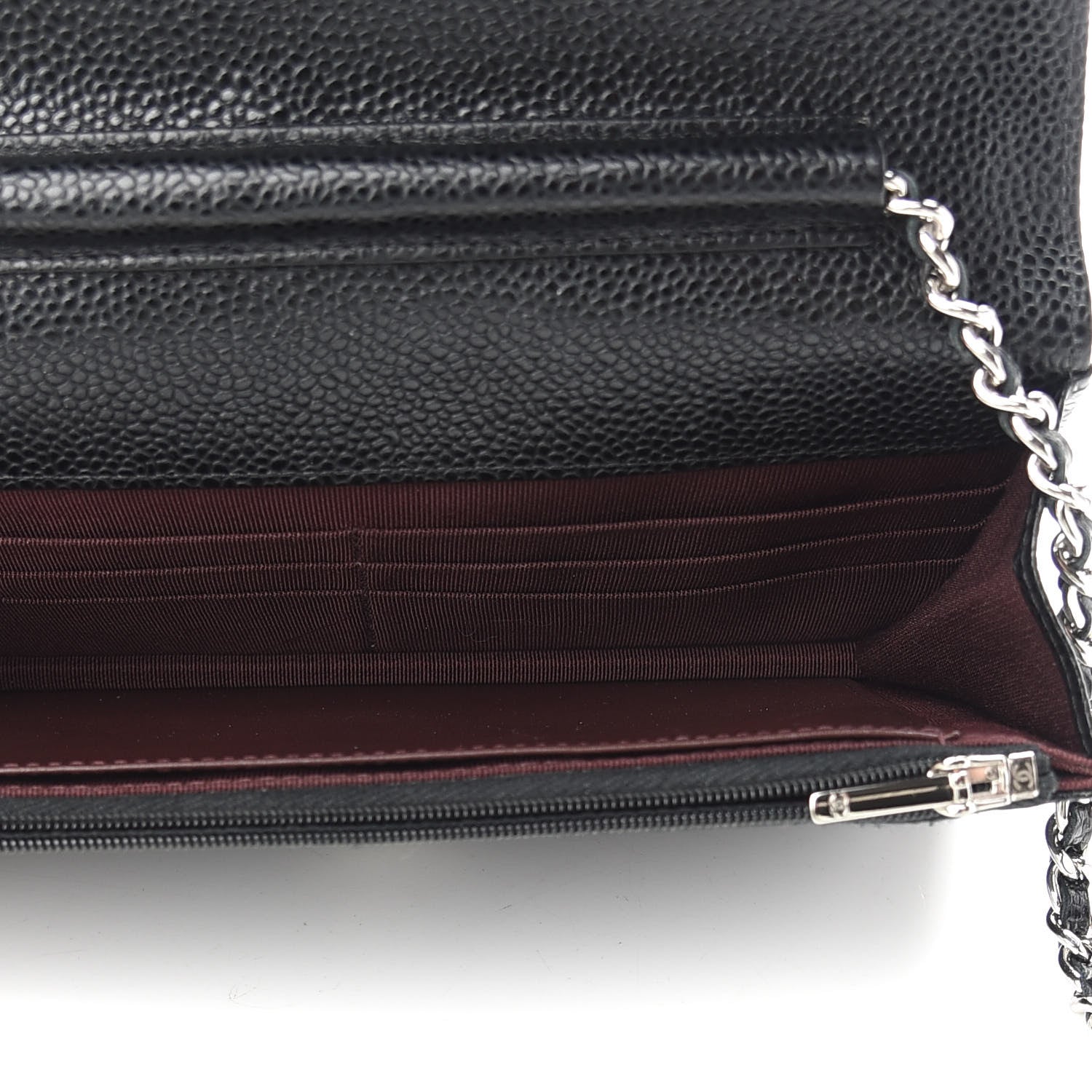 Chanel Caviar Quilted Wallet On Chain WOC Black 5 of 9