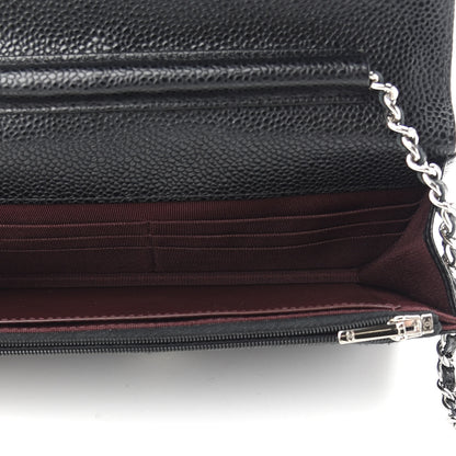 Chanel Caviar Quilted Wallet On Chain WOC Black 5 of 9