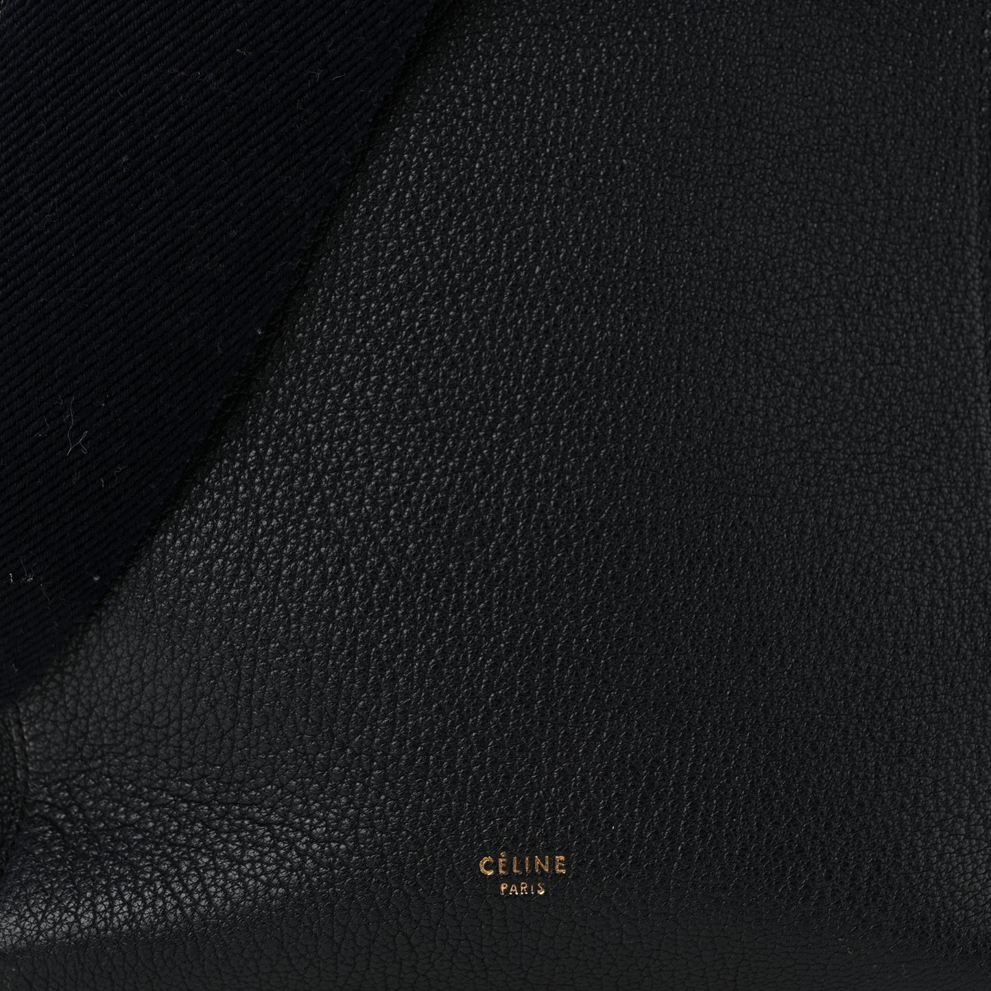 Soft Grained Calfskin Small Sangle Bucket Bag Navy