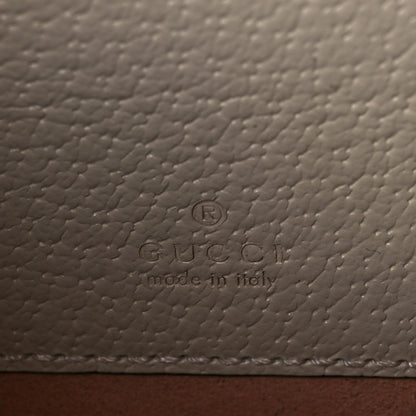 Gucci GG Supreme Monogram Berry Textured Dollar Calfskin Mini Padlock Top Handle Shoulder Bag Beige Ebony Light Copper Mystic White 6 of 16