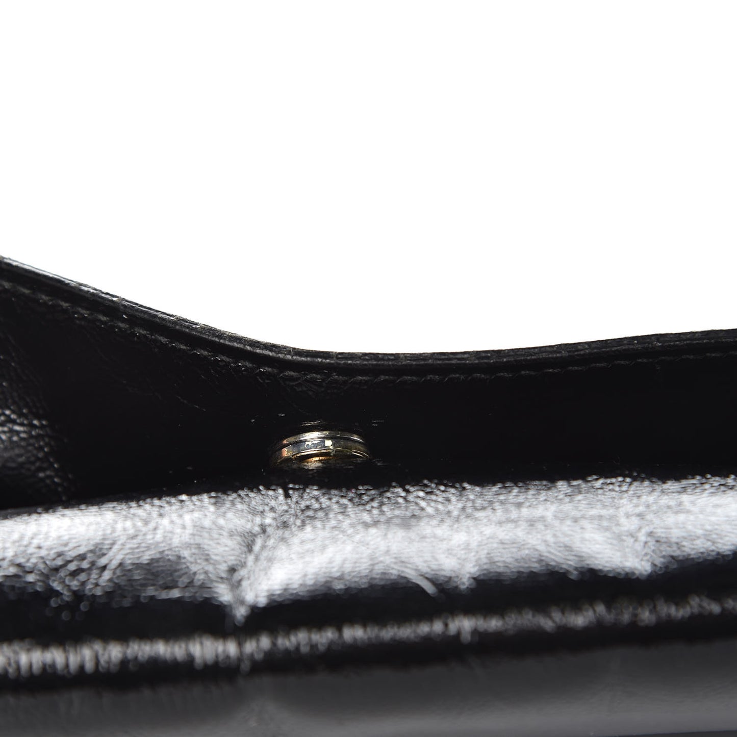 Textured Patent Monogram Large Belle De Jour Clutch Black
