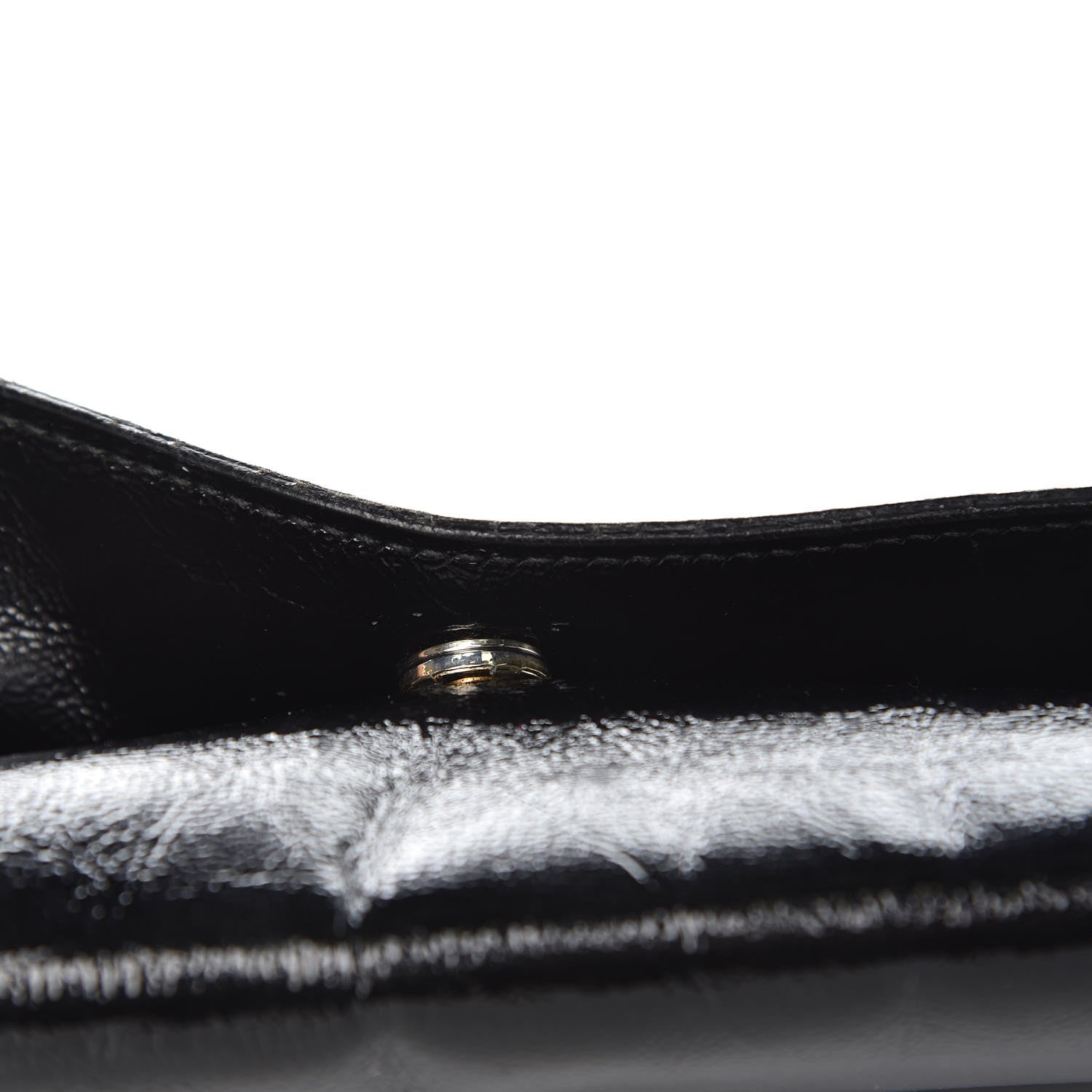 Saint Laurent Textured Patent Monogram Large Belle De Jour Clutch Black 10 of 13