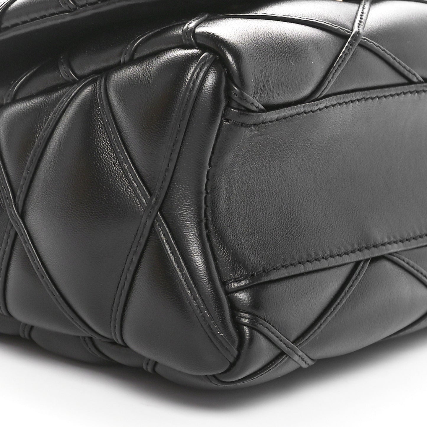 Lambskin Malletage Top Handle GO-14 MM Black