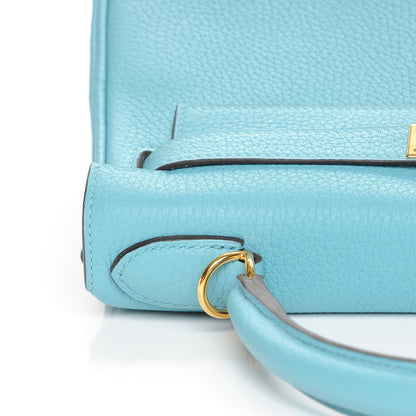Hermes Taurillon Clemence Kelly Retourne 28 Bleu Saint Cyr 26 of 30