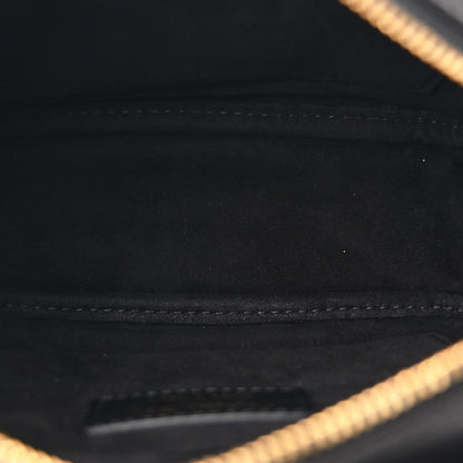 Christian Dior Calfskin Macrocannage Caro Camera Bag Black 5 of 10