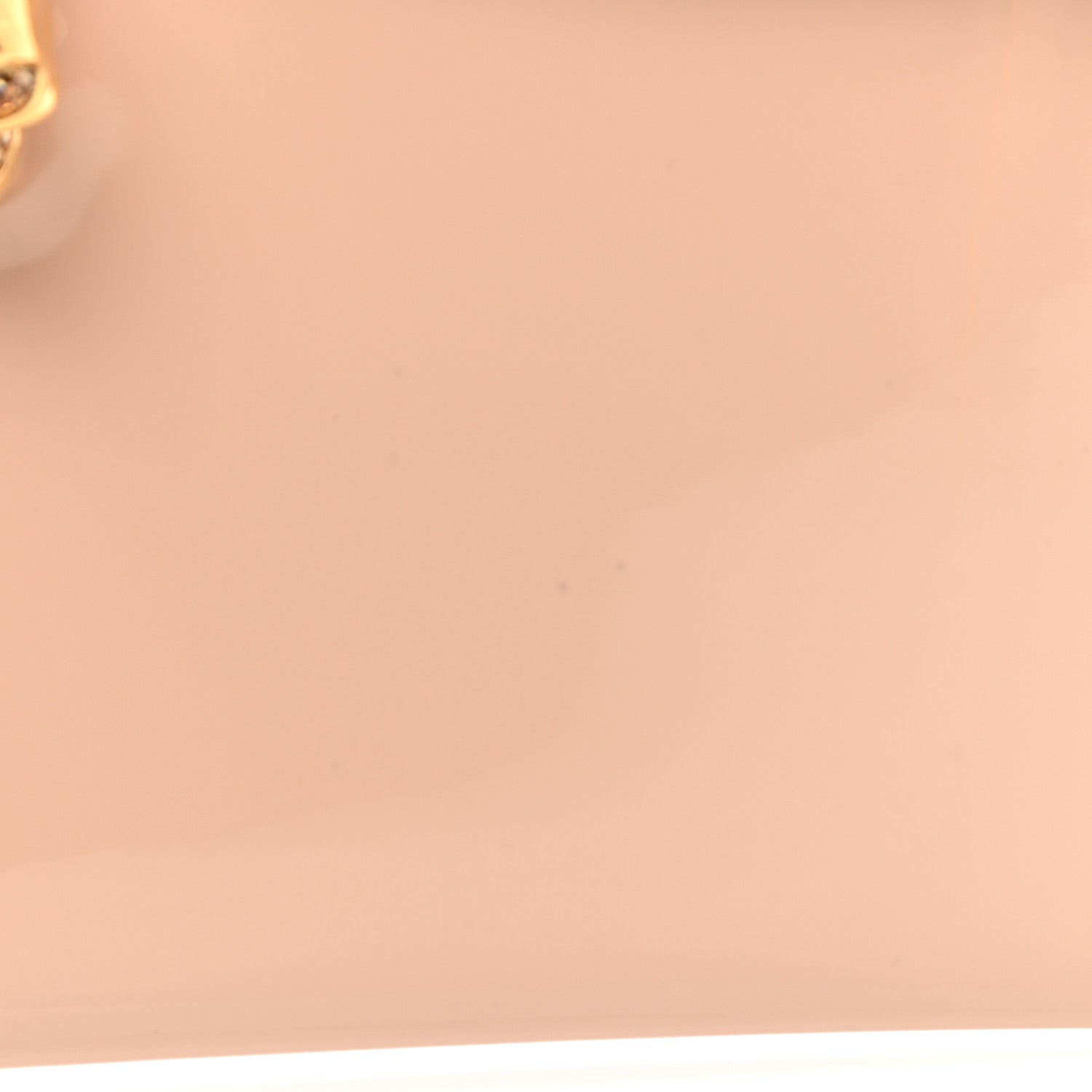 Alexander McQueen Patent Skull Lock Envelope Clutch Nude 7 of 9