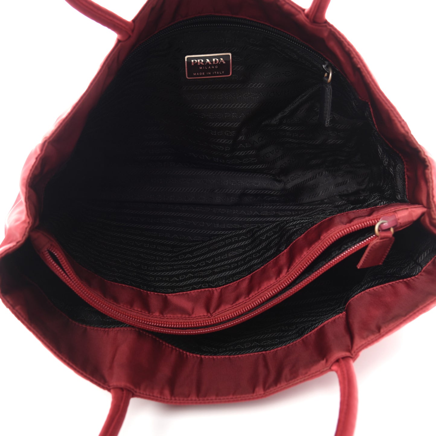Tessuto Nylon Tote Fuoco