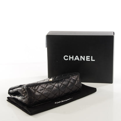 Chanel Glazed Calfskin Quilted 2.55 Reissue 226 Flap Black 4 of 8