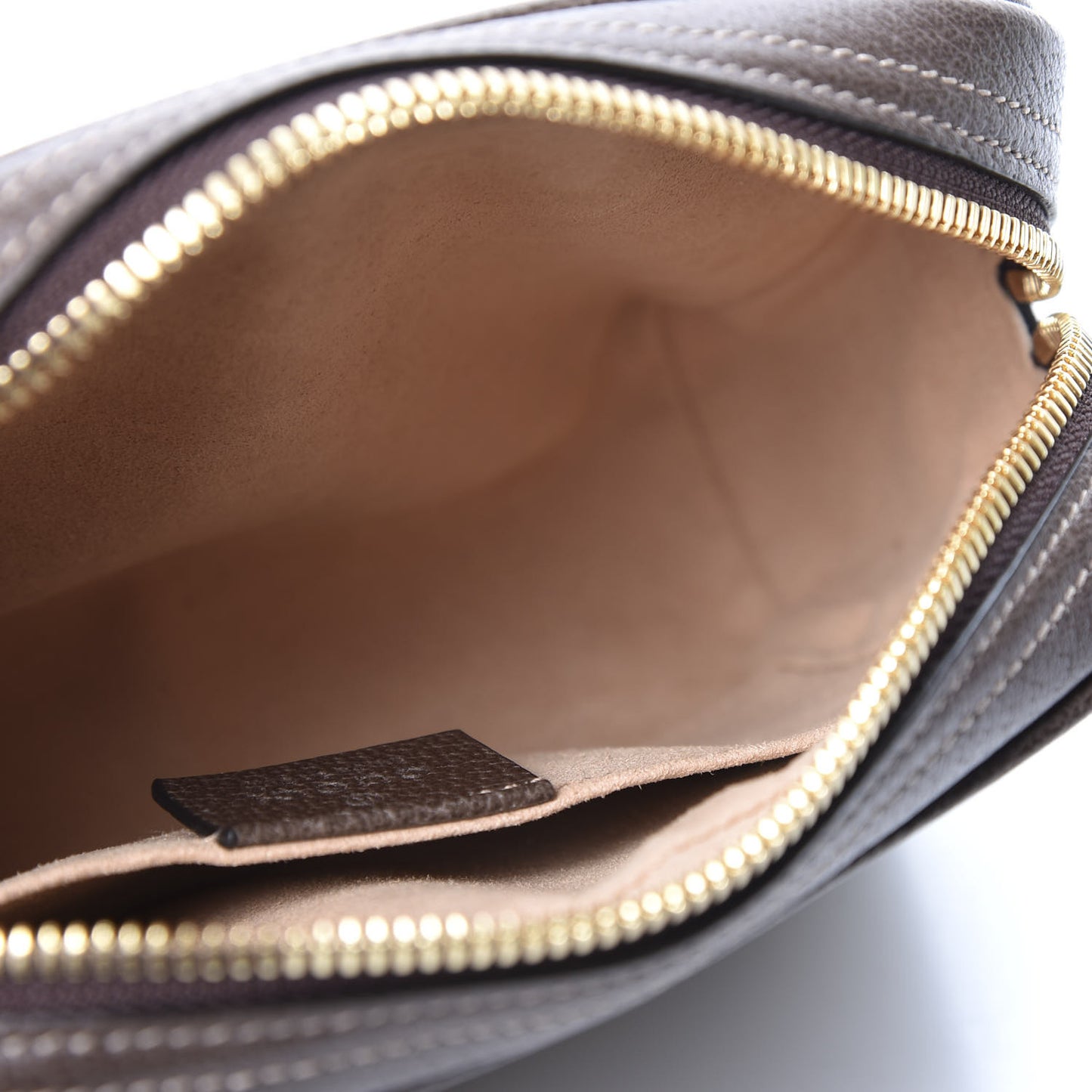 GG Supreme Monogram Web Small Ophidia Belt Bag 85 34 Dark Brown