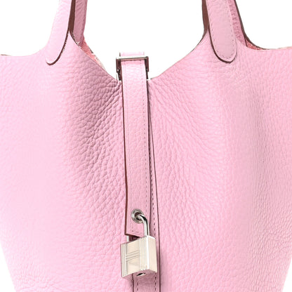 Hermes Taurillon Clemence Picotin Lock 18 PM Mauve Sylvestre 8 of 11