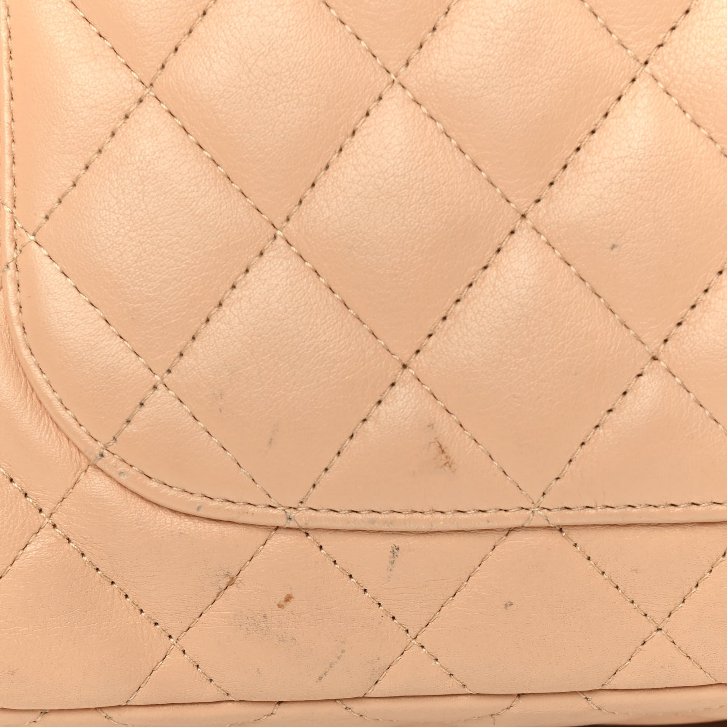 Chanel Calfskin Quilted Large Cambon Bowler Beige Black 13 of 13