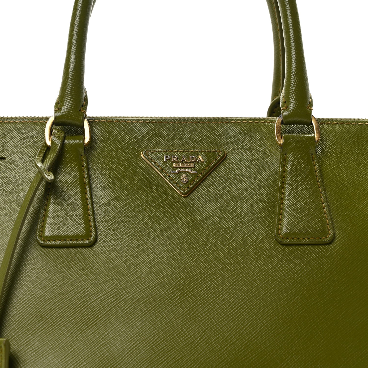 Prada Saffiano Large Galleria Double Zip Tote Edera 8 of 10