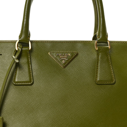 Prada Saffiano Large Galleria Double Zip Tote Edera 8 of 10