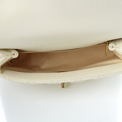 Chanel Caviar Quilted Mini Coco Handle Flap Light Beige 5 of 12