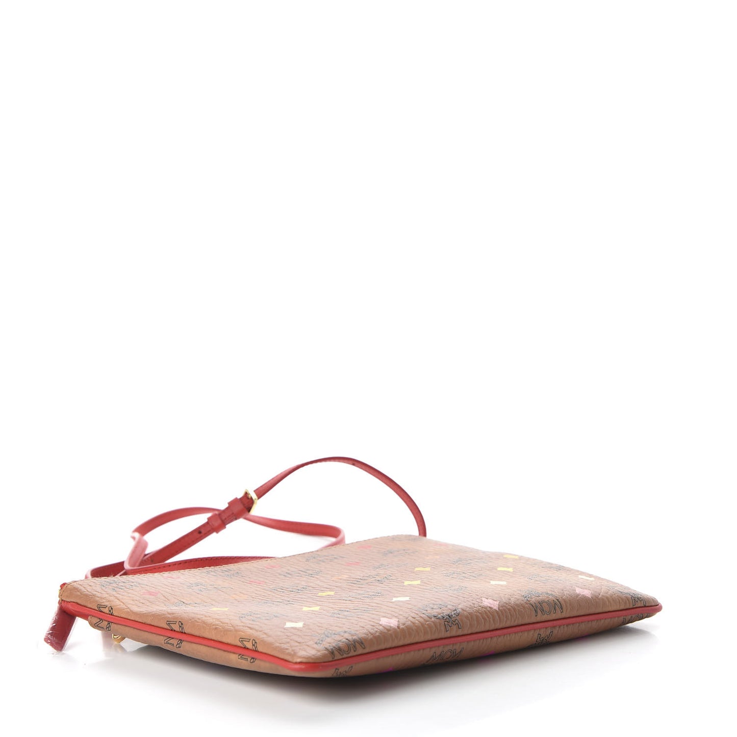 Skyoptic Visetos Mini Crossbody Pouch Spectrum Diamond Cognac Red