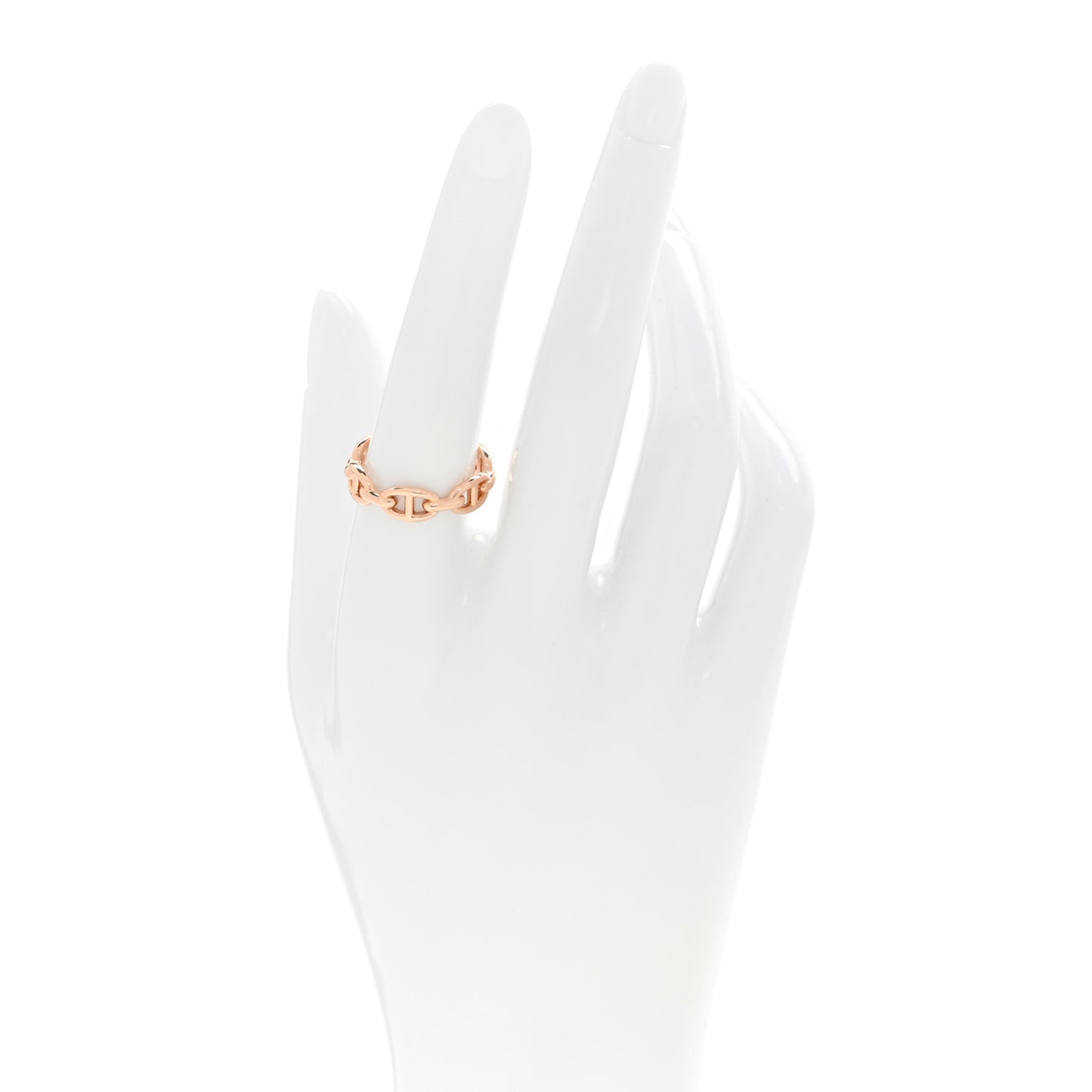 18K Rose Gold PM Chaine d'Ancre Enchainee Ring 57 8