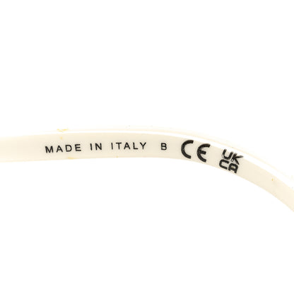 Chanel Acetate Metal Lambskin Square Chain Sunglasses 5210-Q-A White 6 of 7