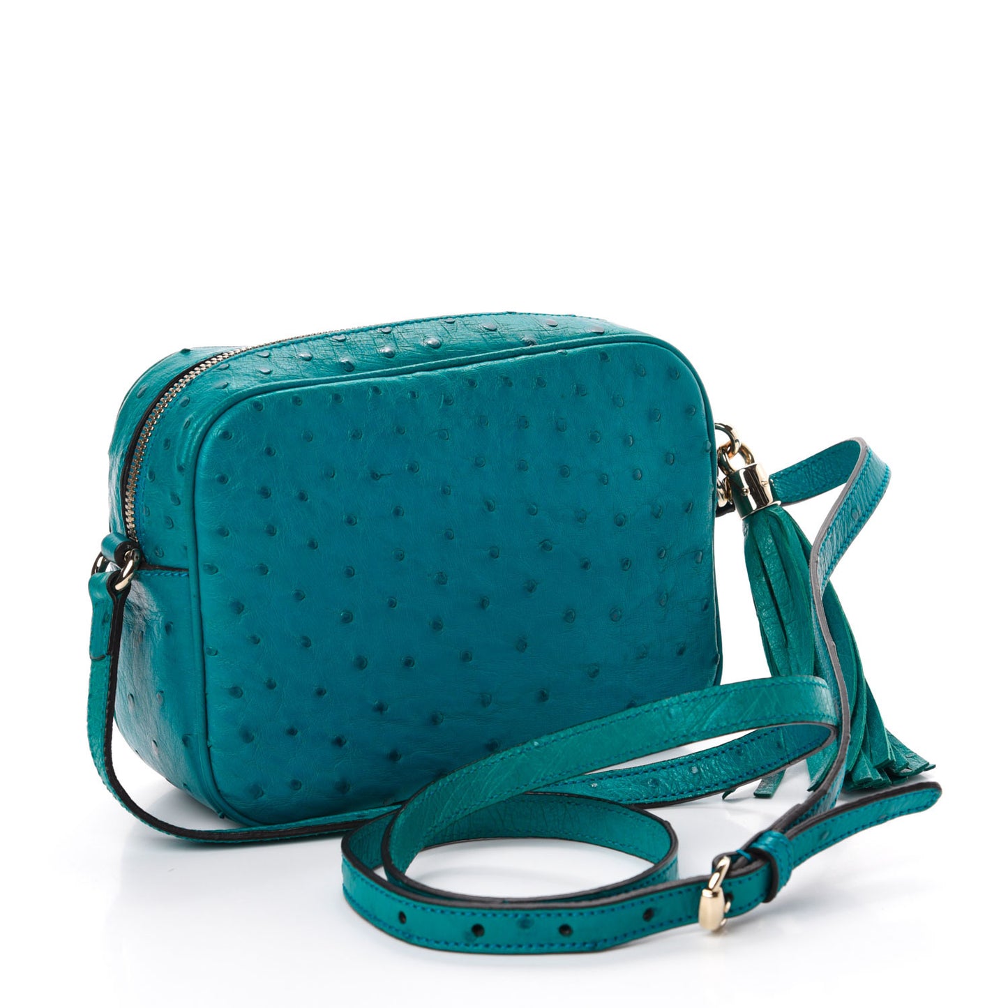 Ostrich Small Soho Disco Bag Teal