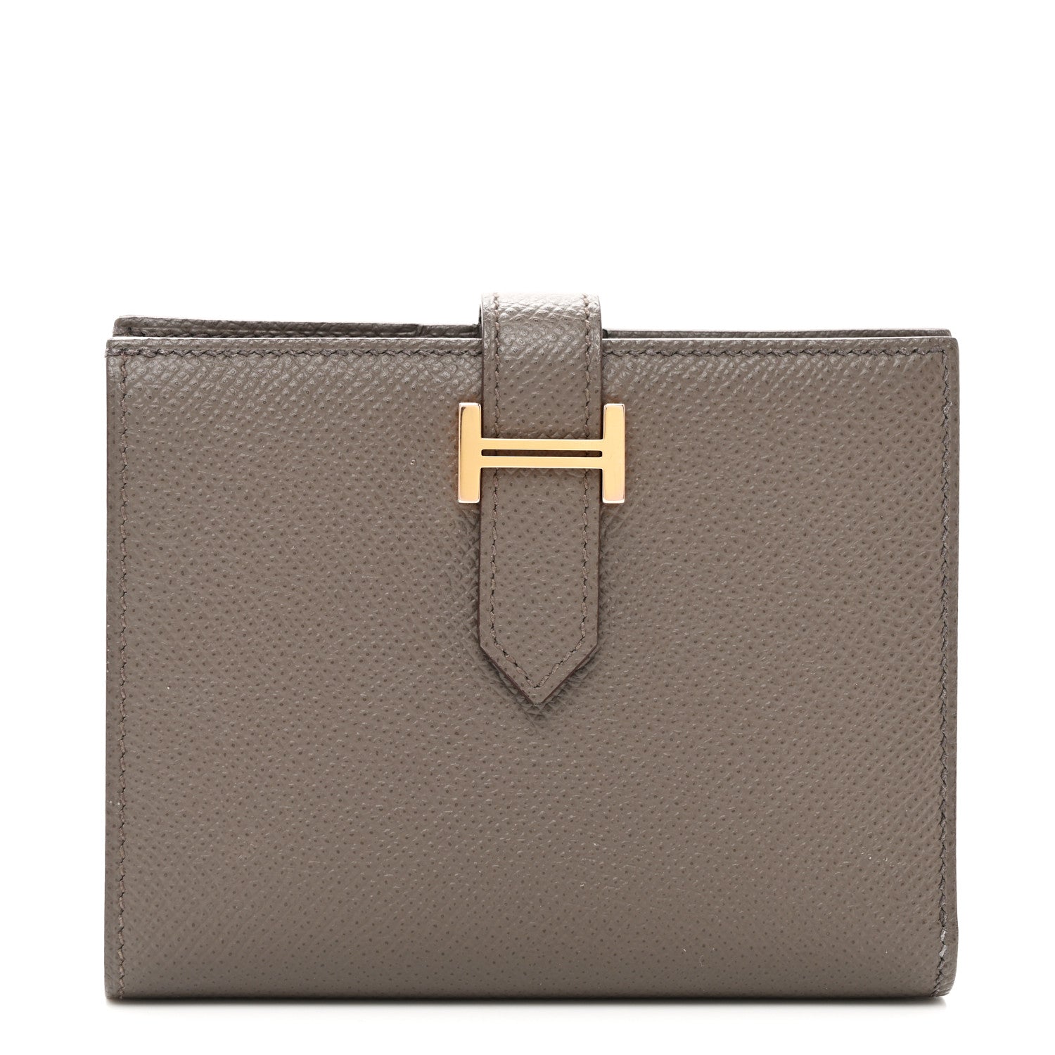 Hermes Epsom Bearn Compact Wallet Etain 1 of 8