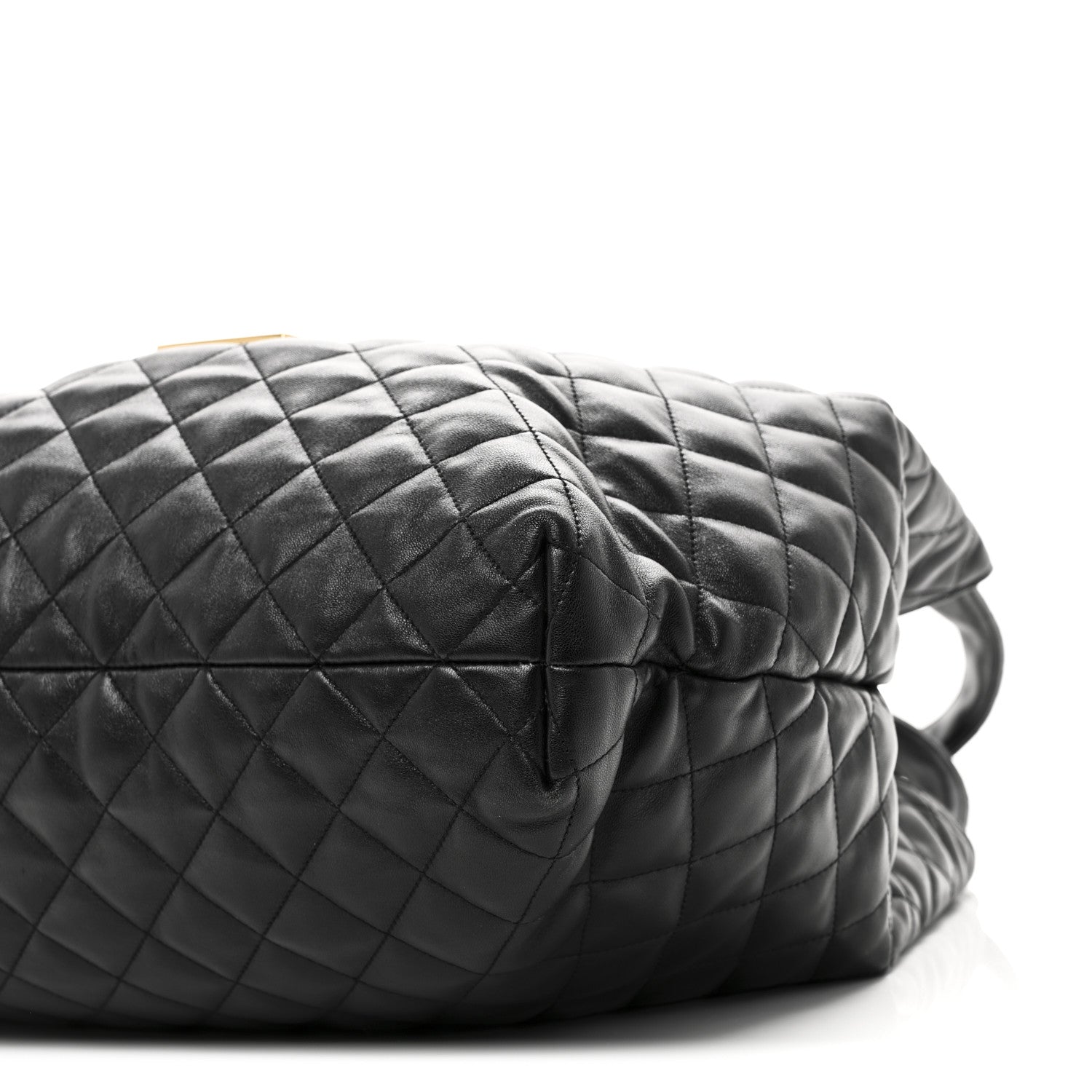 Saint Laurent Lambskin Quilted Maxi Icare Shopping Tote Black 10 of 10