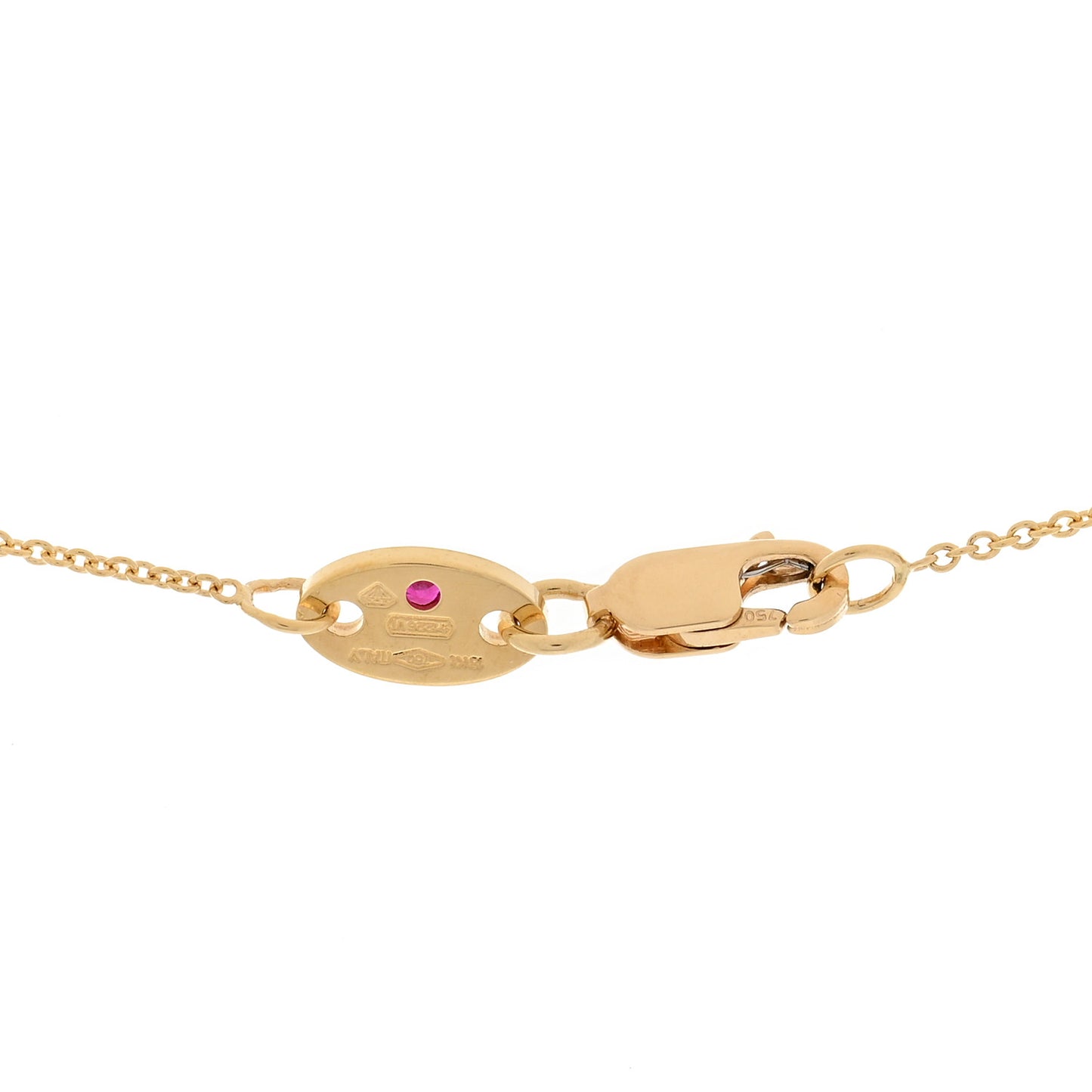 18K Yellow Gold Diamond Petite Venetian Princess Flower Pendant Necklace