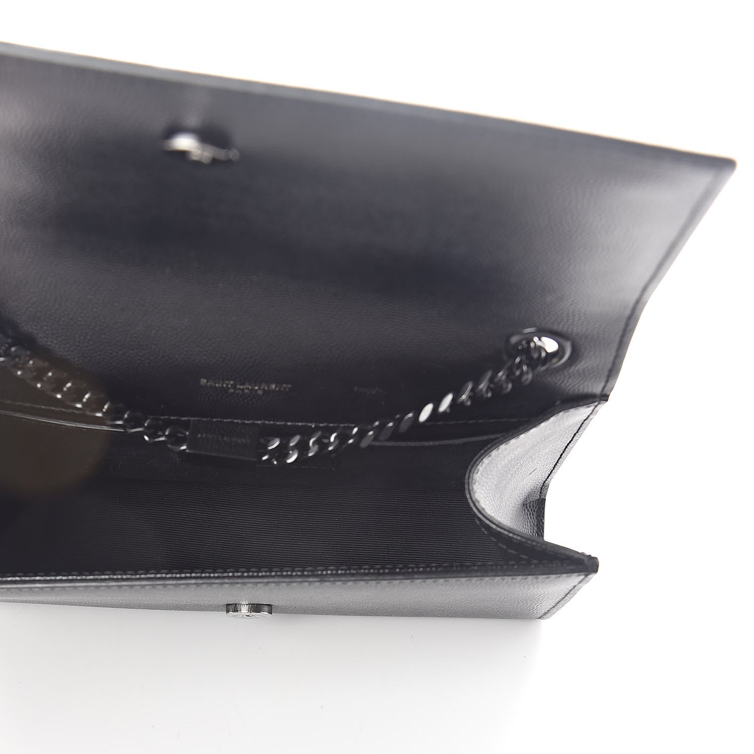Saint Laurent Grain De Poudre Small Monogram Kate Satchel Black 5 of 10