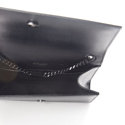 Saint Laurent Grain De Poudre Small Monogram Kate Satchel Black 5 of 10