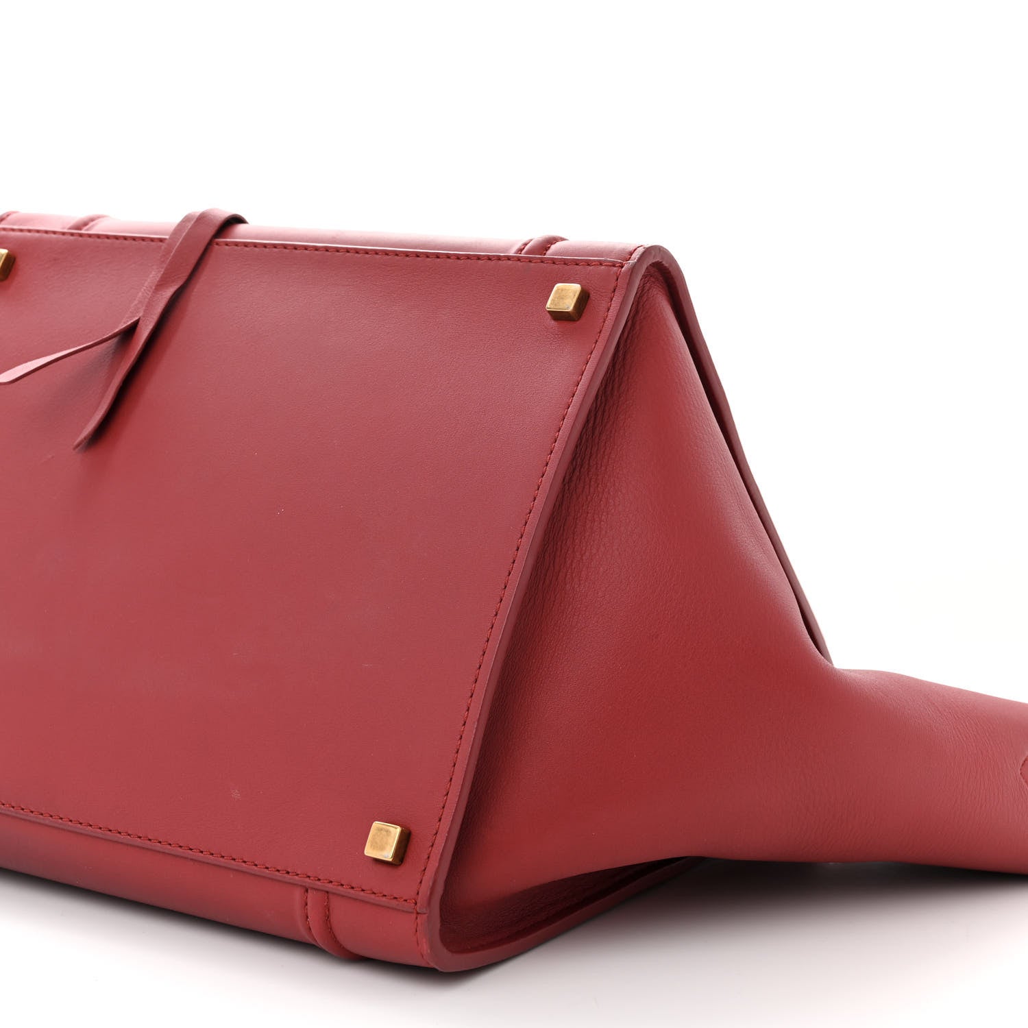 Celine Supple Calfskin Medium Phantom Luggage Red 10 of 14