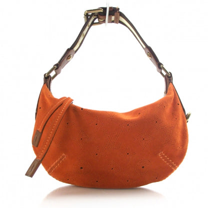 Louis Vuitton Suede Mahina Onatah Pochette Orange 1 of 9