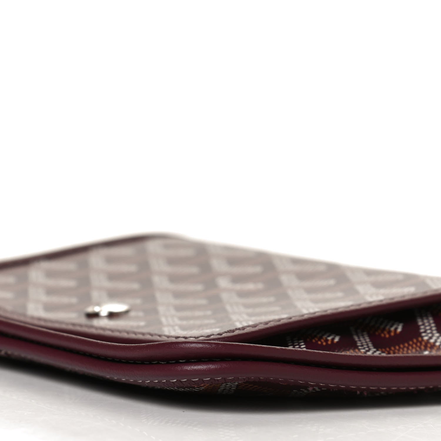 Goyard Goyardine Plumet Wallet Clutch Burgundy 6 of 11