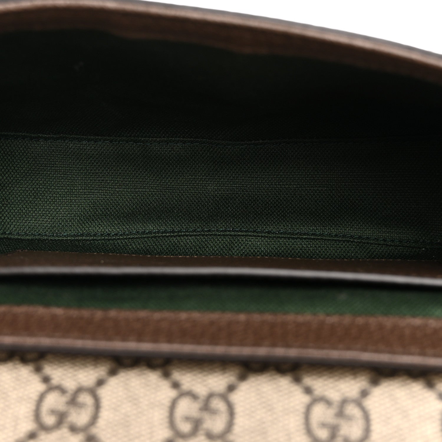 Gucci GG Supreme Monogram Textured Dollar Calfskin Small Ophidia Top Handle Shoulder Bag Beige Brown 5 of 10