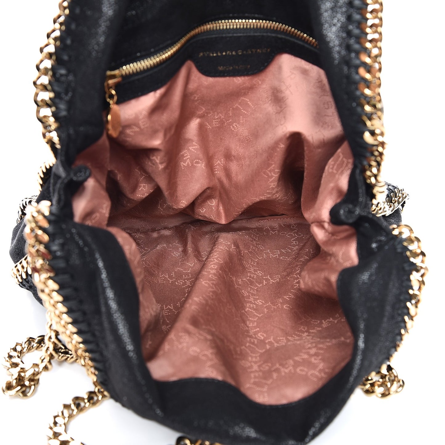 Shaggy Deer Falabella Fold Over Tote Black