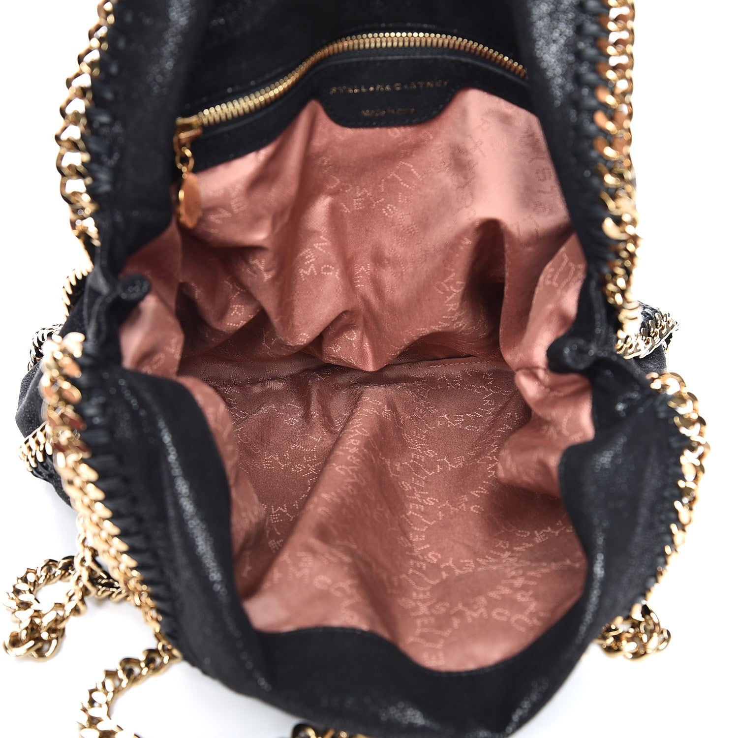 Stella McCartney Shaggy Deer Falabella Fold Over Tote Black 6 of 9