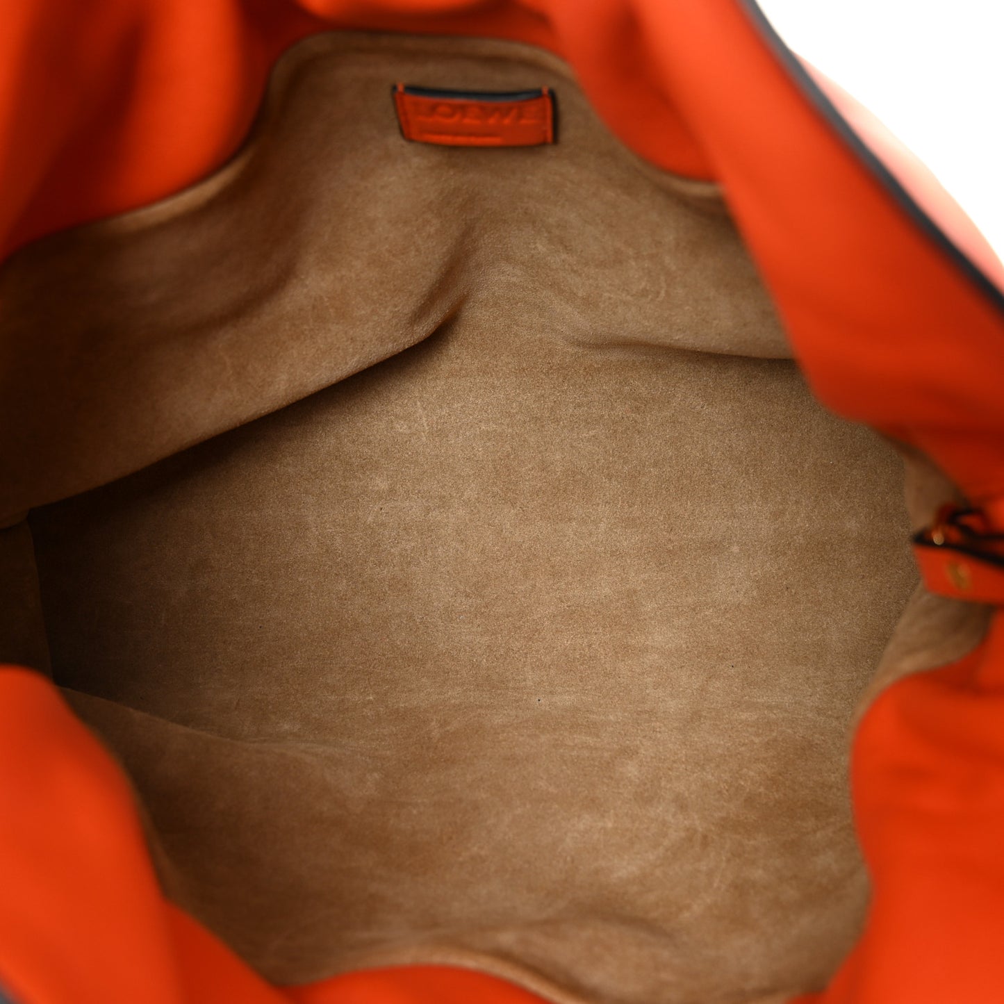 Nappa Medium Flamenco Knot Bag Orange