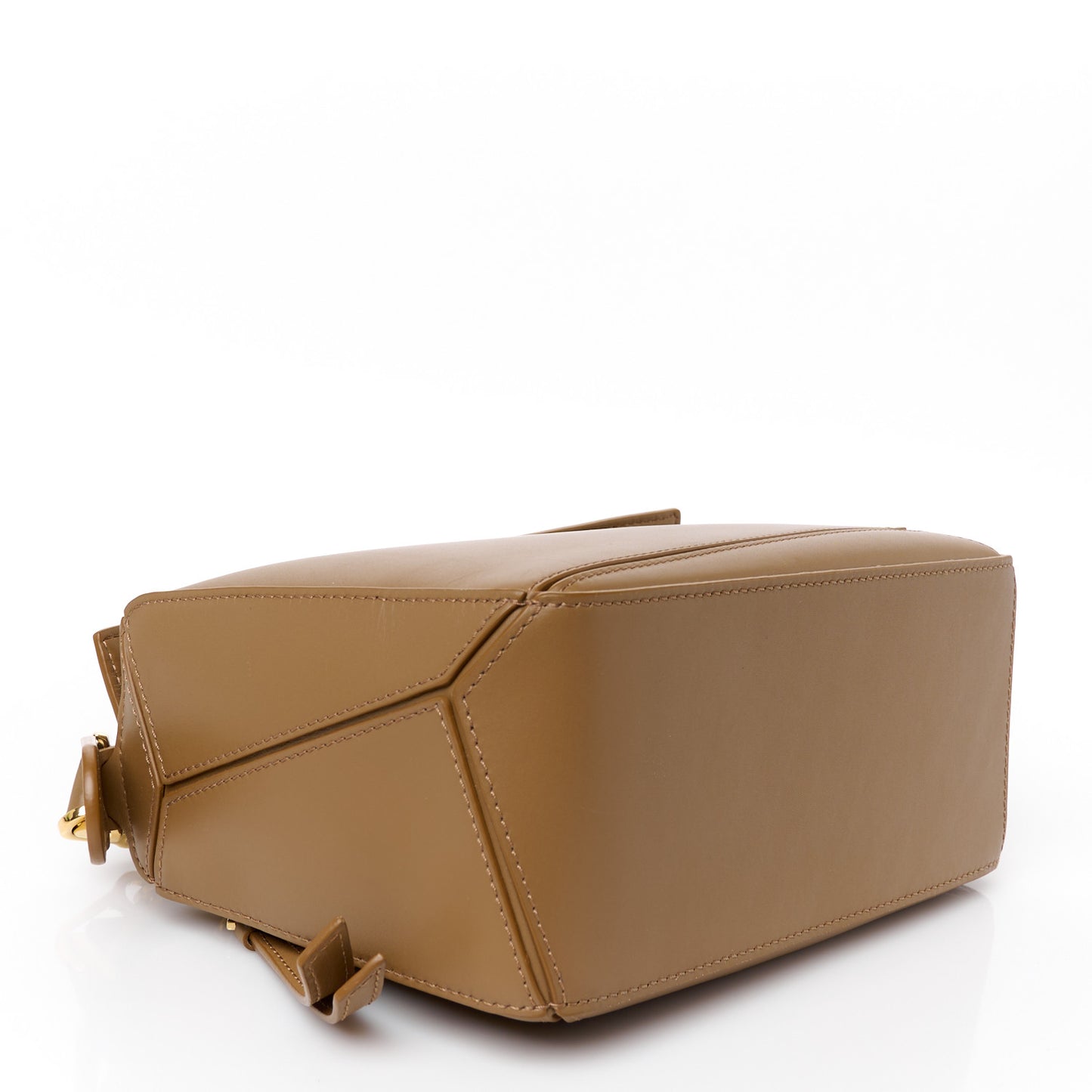 Satin Calfskin Small Puzzle Bag Oak