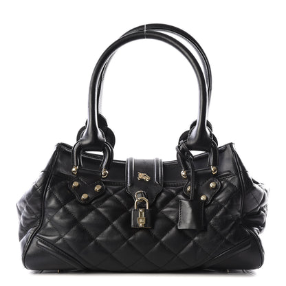 Burberry Calfskin Quilted Satchel Black 1 of 13