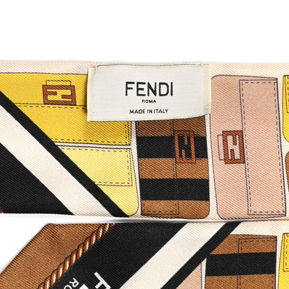 Fendi Silk Baguette Wrappy Scarf Multicolor 3 of 4