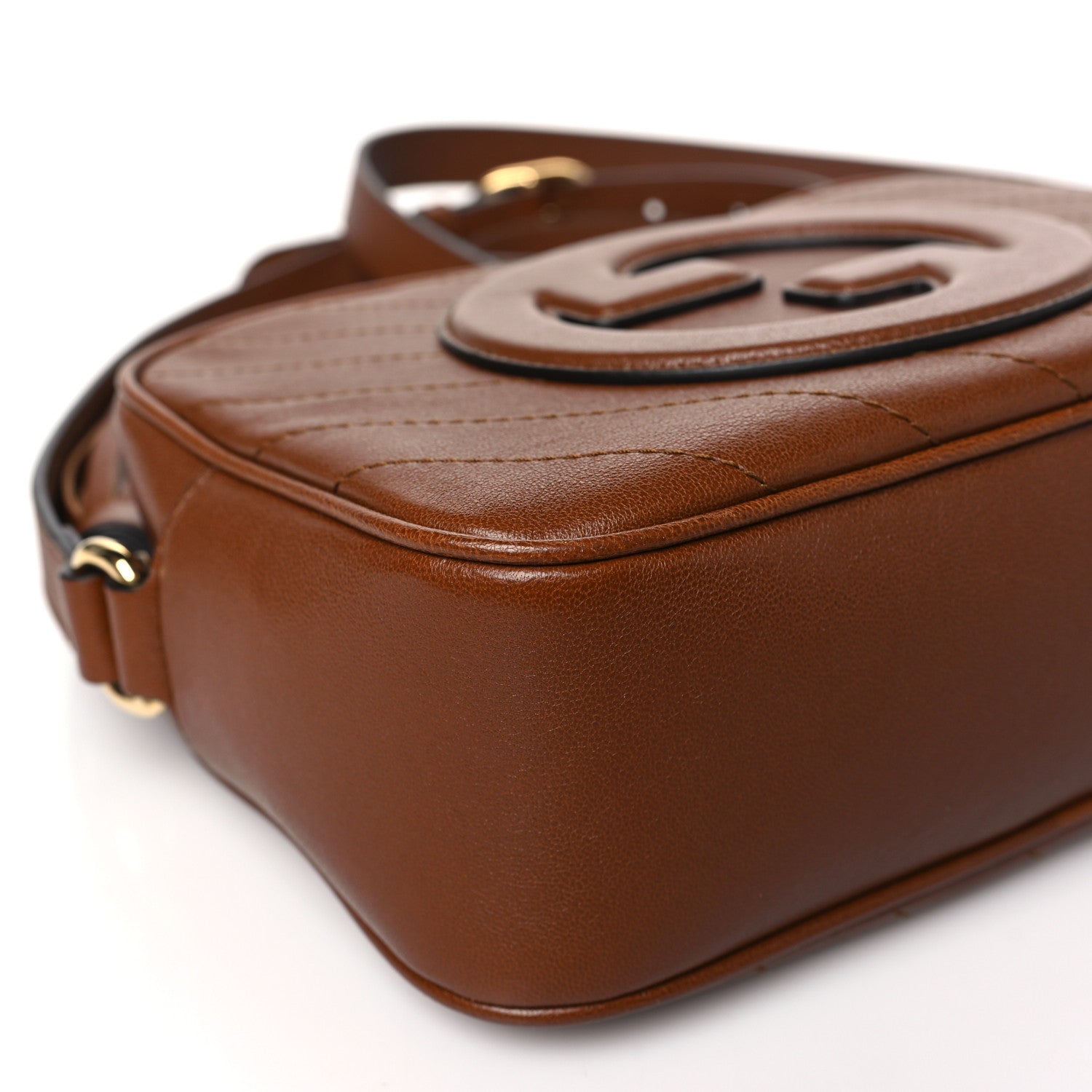 Gucci Sakai Be Green Calfskin Diagonal Stitched Small Blondie