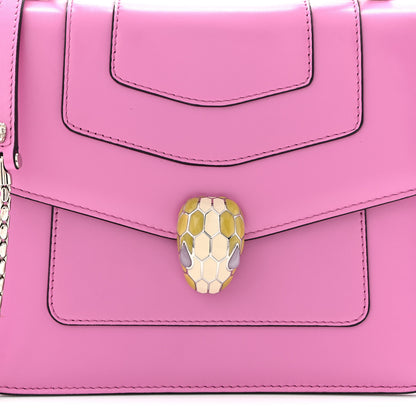 Bulgari Calfskin Serpenti Forever Top Handle Pink 8 of 12