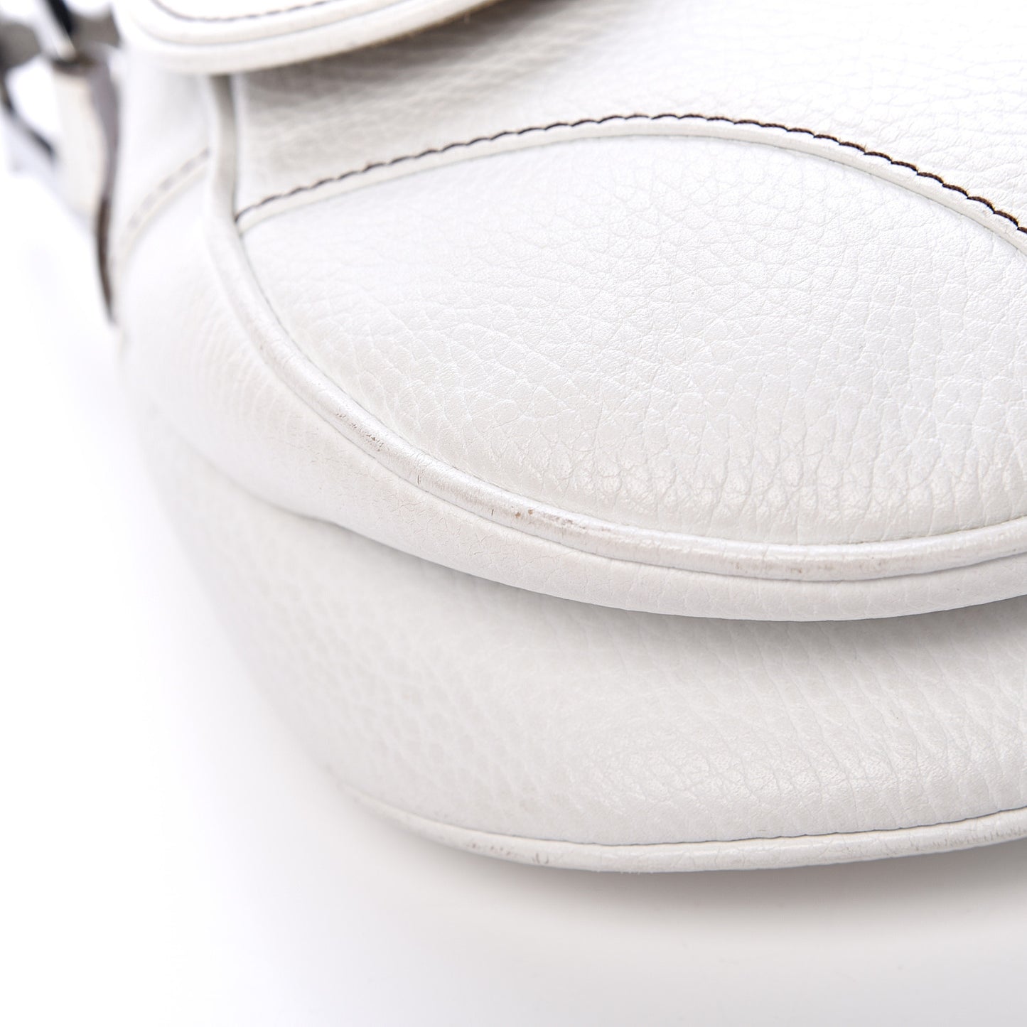 Calfskin Saddle Bag White