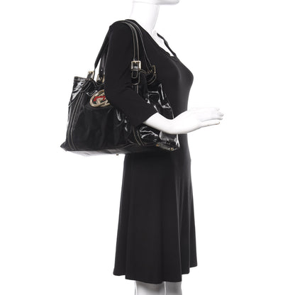 Gucci Dialux Medium Britt Tote Black 2 of 12